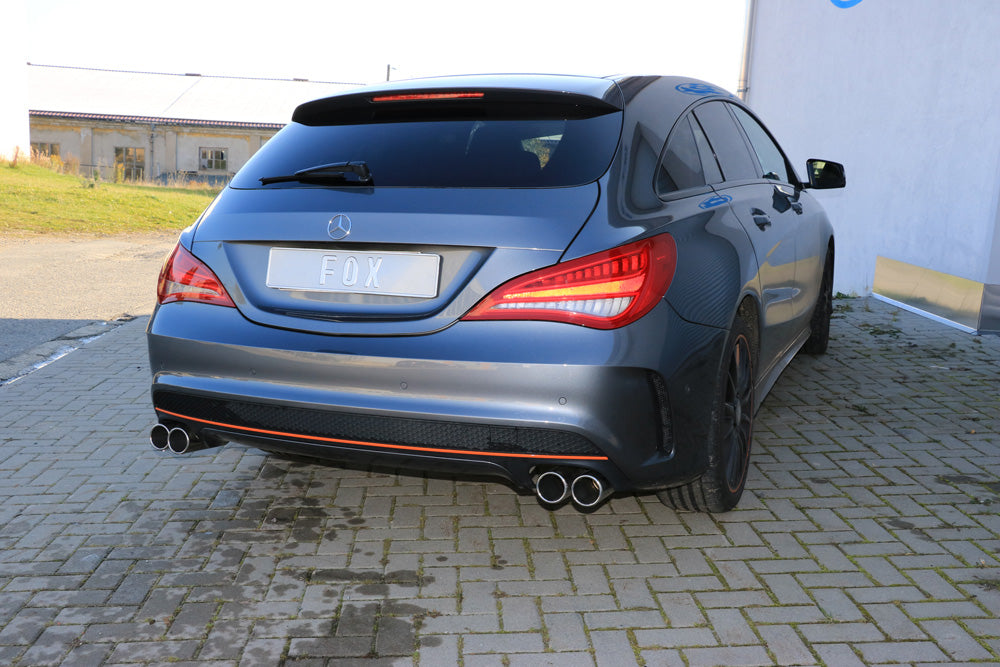 Fox passend fürMercedes CLA - C117/ X117 Frontantrieb Endschalldämpfer quer Ausgang rechts/links - 2x80 Typ 12 rechts/links