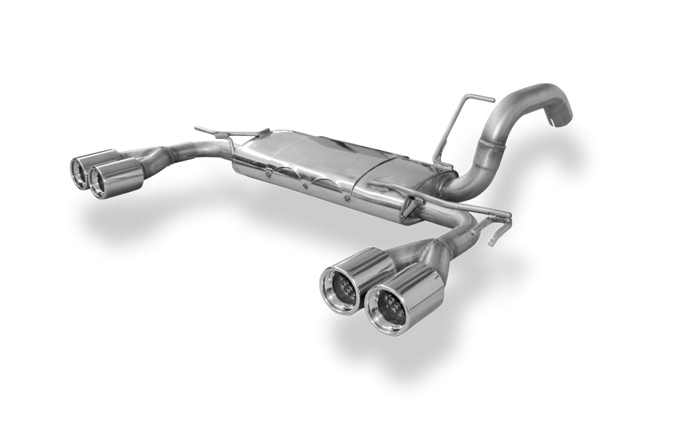 Fox passend fürMitsubishi Colt - Z30/ CZ3/ CZT - 3-türer / Smart Fourfour Endschalldämpfer Ausgang rechts/links - 2x80 Typ 13 rechts/links