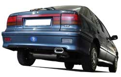 Fox passend fürMitsubishi Lancer IV Stufenheck Endschalldämpfer - 160x80 Typ 53