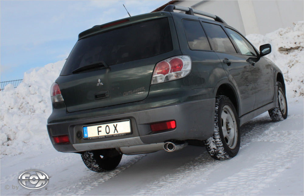 Fox passend fürMitsubishi Outlander 4WD Endschalldämpfer - 115x85 Typ 33