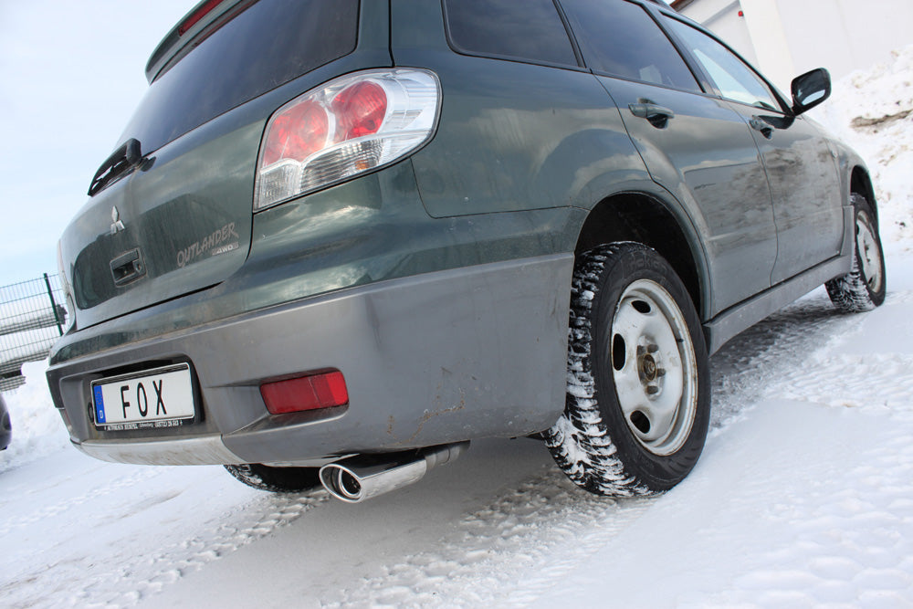 Fox passend für Mitsubishi Outlander 4WD Endschalldämpfer - 115x85 Typ 33