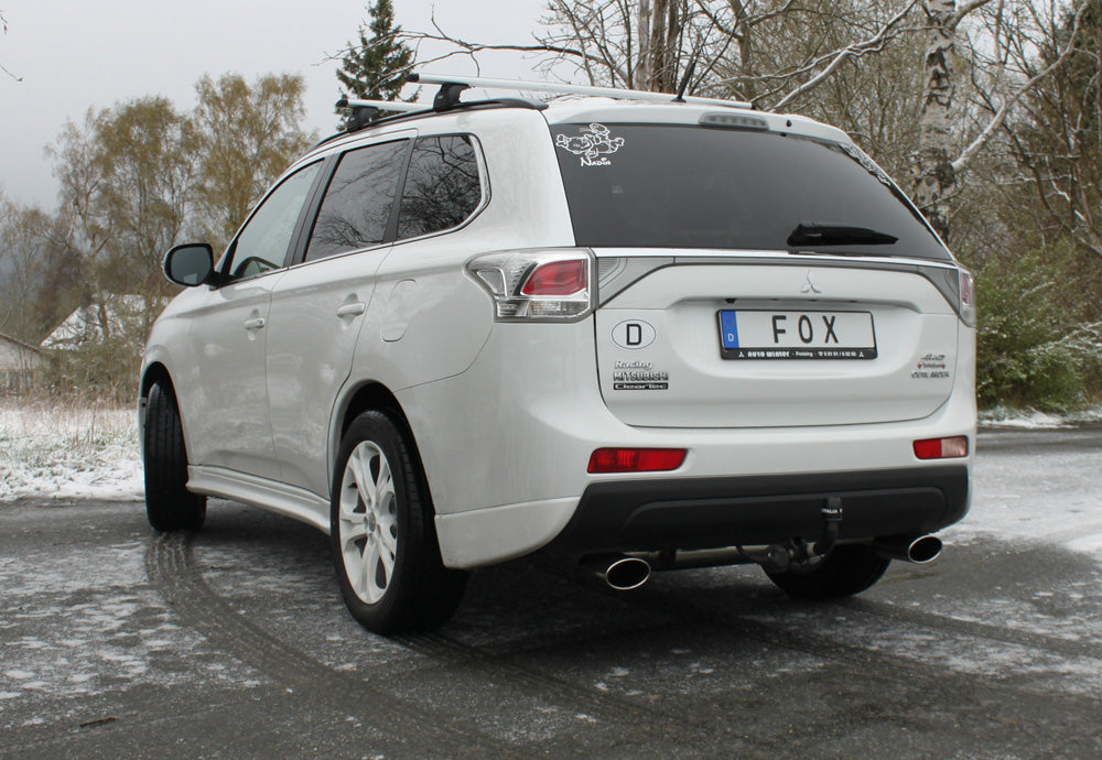 Fox passend fürMitsubishi Outlander III 4WD - GG/GF Endschalldämpfer quer Ausgang rechts/links - 140x90 Typ 32 rechts/links