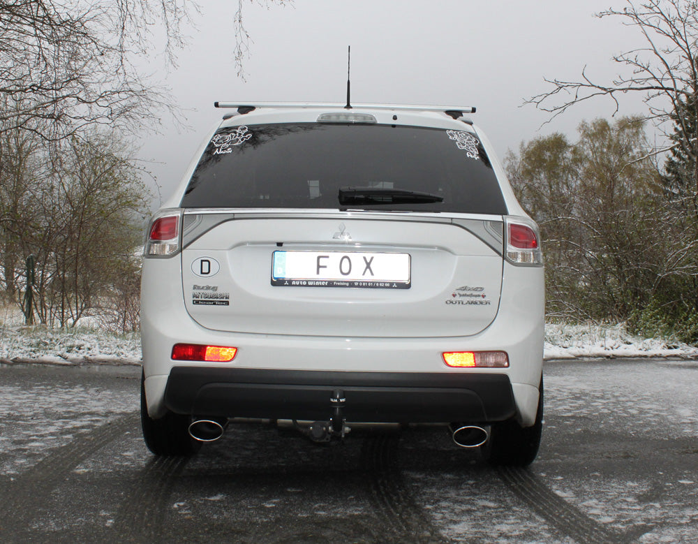 Fox passend fürMitsubishi Outlander III 4WD - GG/GF Endschalldämpfer quer Ausgang rechts/links - 140x90 Typ 32 rechts/links