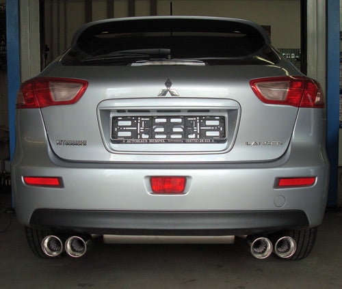 Fox passend fürMitsubishi Lancer CYO - Stufenheck/ Sportback Endschalldämpfer quer Ausgang rechts/links - 2x90 Typ 17 rechts/links