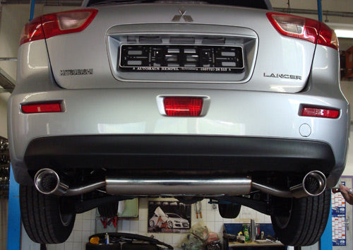 Fox passend fürMitsubishi Lancer CYO - Stufenheck/ Sportback Endschalldämpfer quer Ausgang rechts/links - 1x100 Typ 17 rechts/links