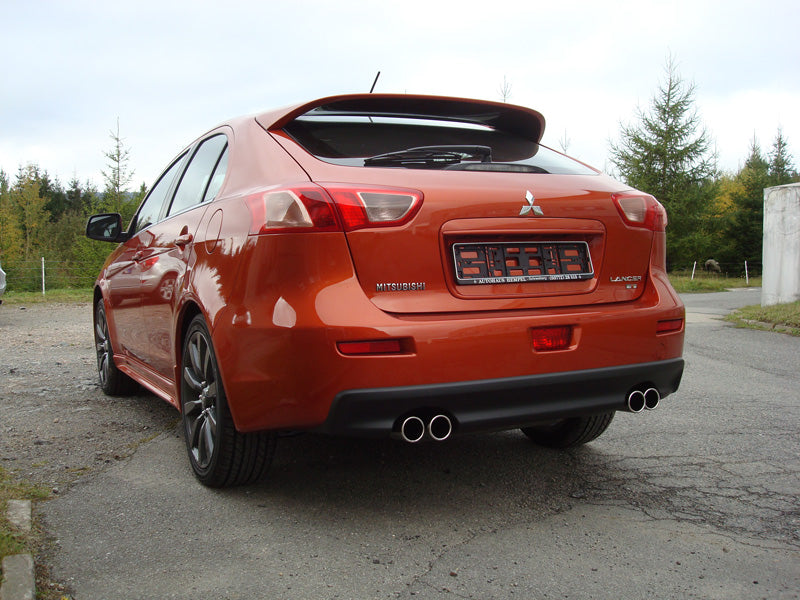 Fox passend fürMitsubishi Lancer Ralliart Endschalldämpfer Ausgang rechts/links - 2x76 Typ 12 rechts/links
