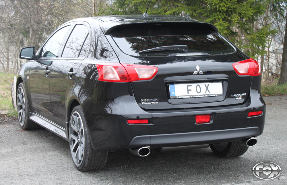Fox passend fürMitsubishi Lancer CYO Stufenheck/ Sportback Diesel Endschalldämpfer quer Ausgang rechts/links - 115x85 Typ 32 rechts/links