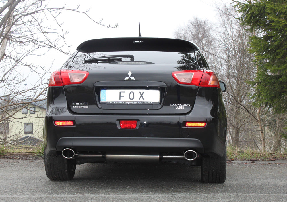 Fox passend fürMitsubishi Lancer CYO Stufenheck/ Sportback Diesel Endschalldämpfer quer Ausgang rechts/links - 115x85 Typ 32 rechts/links