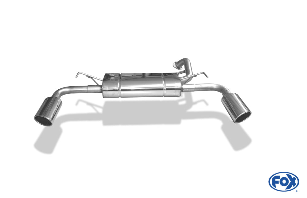 Fox passend für Mitsubishi Lancer CYO Stufenheck/ Sportback Benzin Endschalldämpfer quer Ausgang rechts/links - 115x85 Typ 38 rechts/links