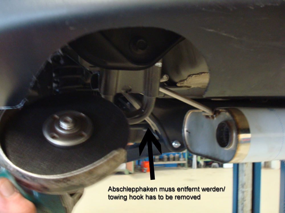Fox passend fürMitsubishi Lancer CYO Stufenheck/ Sportback Benzin Endschalldämpfer quer Ausgang rechts/links - 115x85 Typ 38 rechts/links