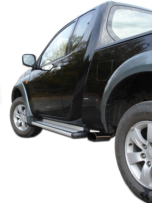 Fox passend für Mitsubishi L200 Typ KAOT Clubcap 2-trg. Endschalldämpfer Sidepipe - 160x80 Typ 50