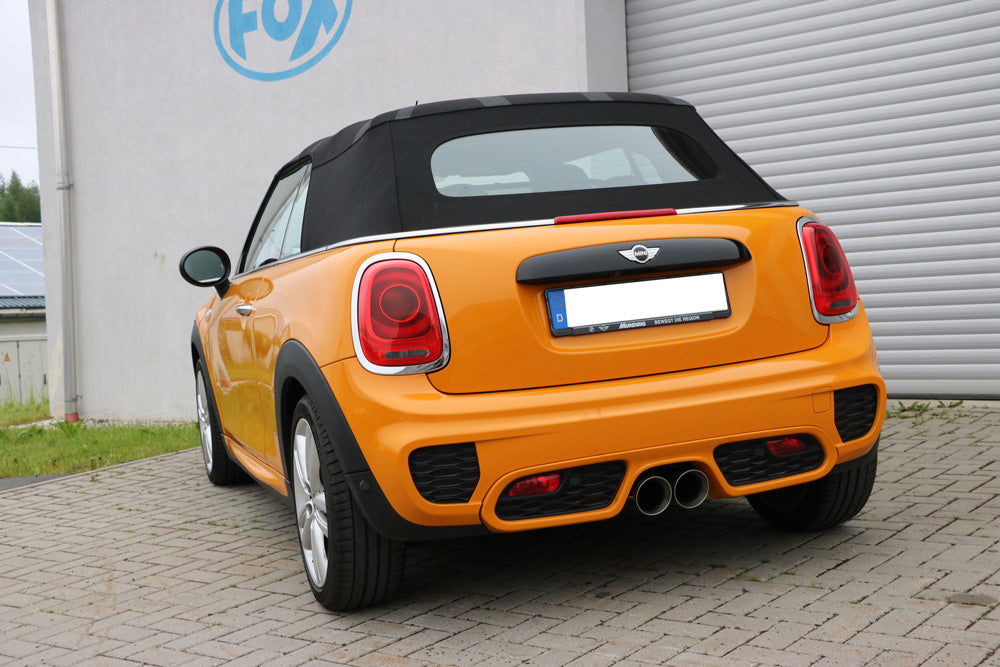 Fox passend fürMini Cooper S - F56 & F57 Endschalldämpfer Ausgang mittig - 2x100 Typ 25