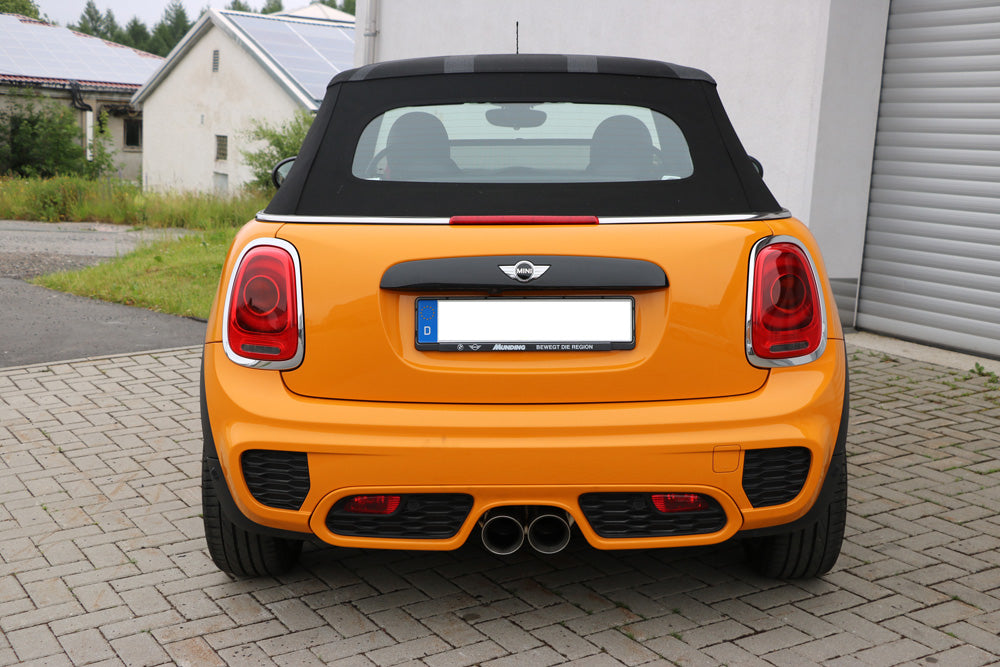 Fox passend fürMini Cooper S - F56 & F57 Endschalldämpfer Ausgang mittig - 2x100 Typ 25