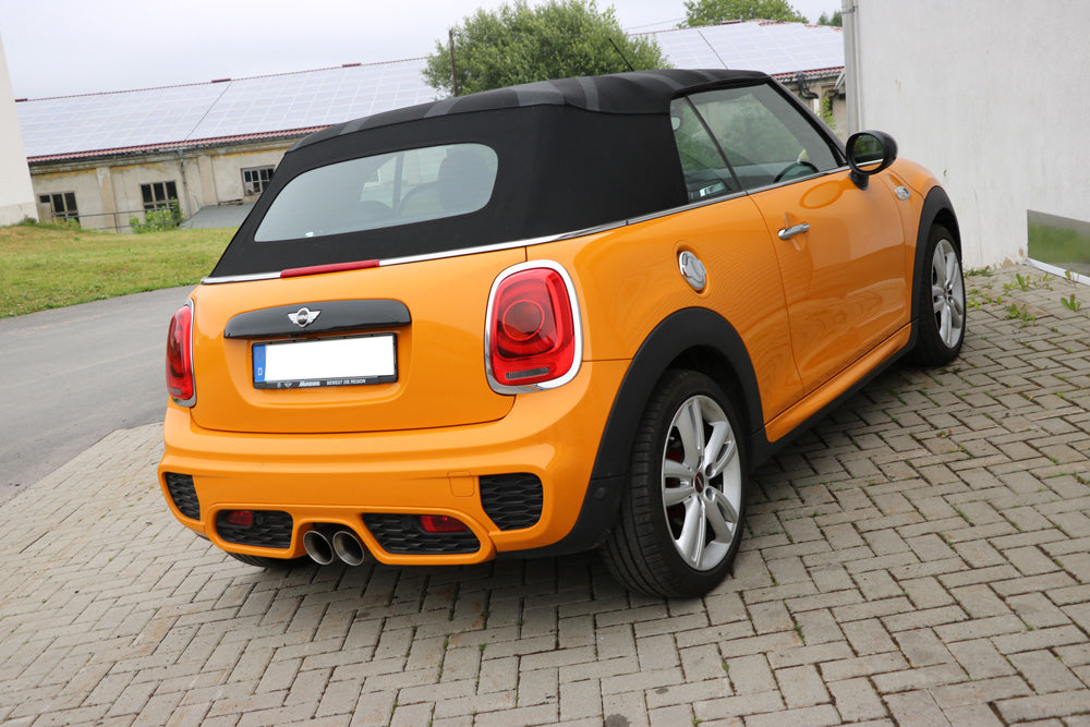 Fox passend fürMini Cooper S - F56 & F57 Endschalldämpfer Ausgang mittig - 2x100 Typ 25
