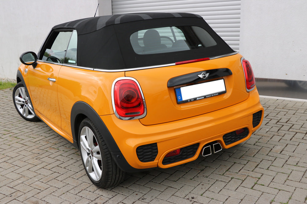 Fox passend fürMini Cooper S - F56 & F57 Endschalldämpfer Ausgang mittig - 2x95x78 Typ 68