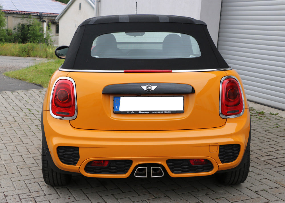Fox passend fürMini Cooper S - F56 & F57 Endschalldämpfer Ausgang mittig - 2x95x78 Typ 68