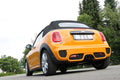 Fox passend für Mini Cooper S - F56 & F57 Endschalldämpfer Ausgang mittig - 2x95x78 Typ 68 Schwarz