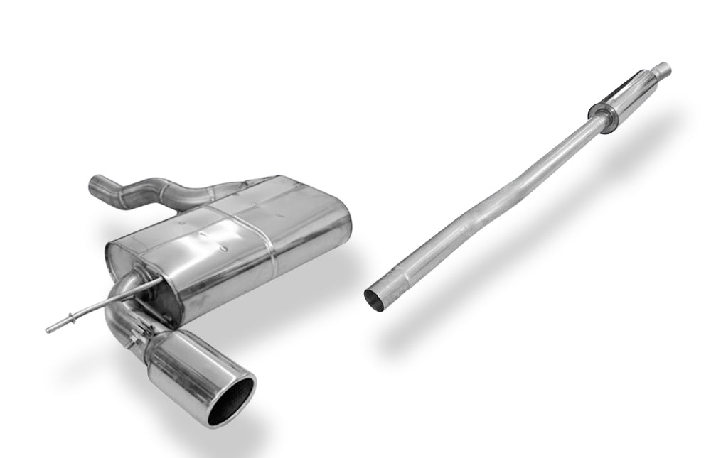 Fox passend für Mini Cooper F56 und F57 - 3-türer End- und Vorschalldämpfer  - 1x100 Typ 16P