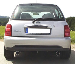 Fox passend fürNissan Micra K11 Endschalldämpfer Ausgang rechts/links  - 1x80 Typ 13 rechts/links