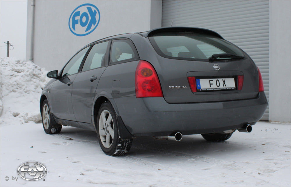 Fox passend fürNissan Primera P12 Traveller Endschalldämpfer Ausgang rechts/links - 1x90 Typ 12 rechts/links