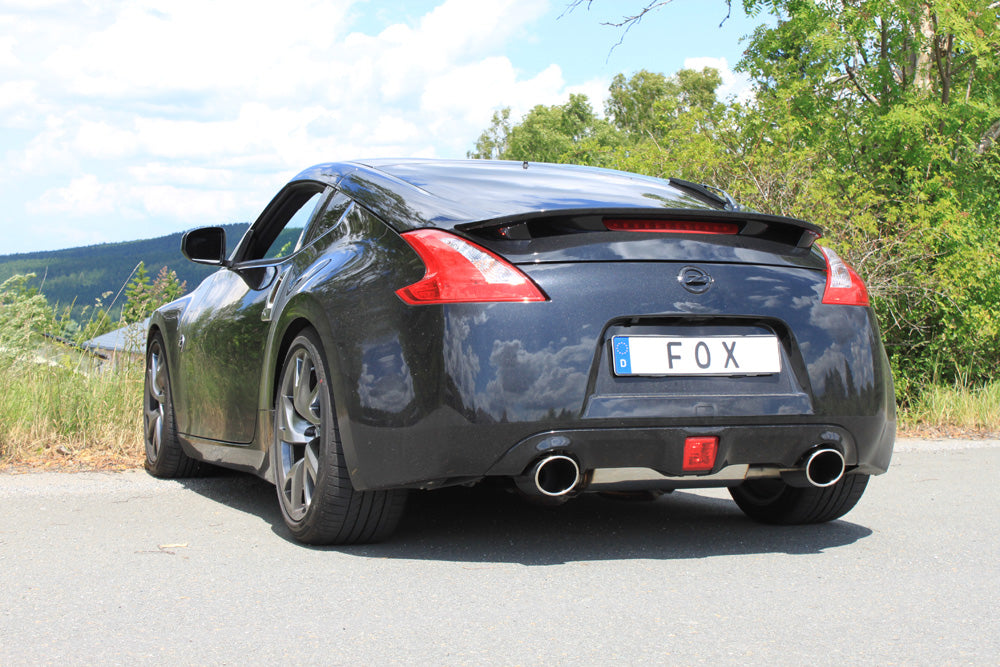 Fox passend fürNissan 370Z Endschalldämpfer quer Ausgang rechts/links - 129x106 Typ 32 rechts/links