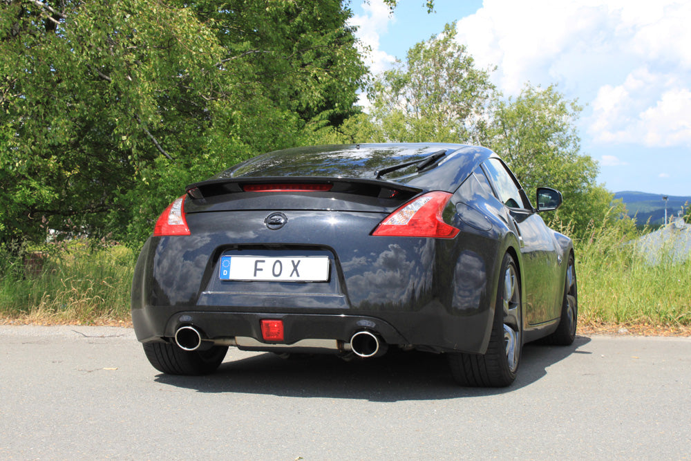 Fox passend fürNissan 370Z Endschalldämpfer quer Ausgang rechts/links - 129x106 Typ 32 rechts/links