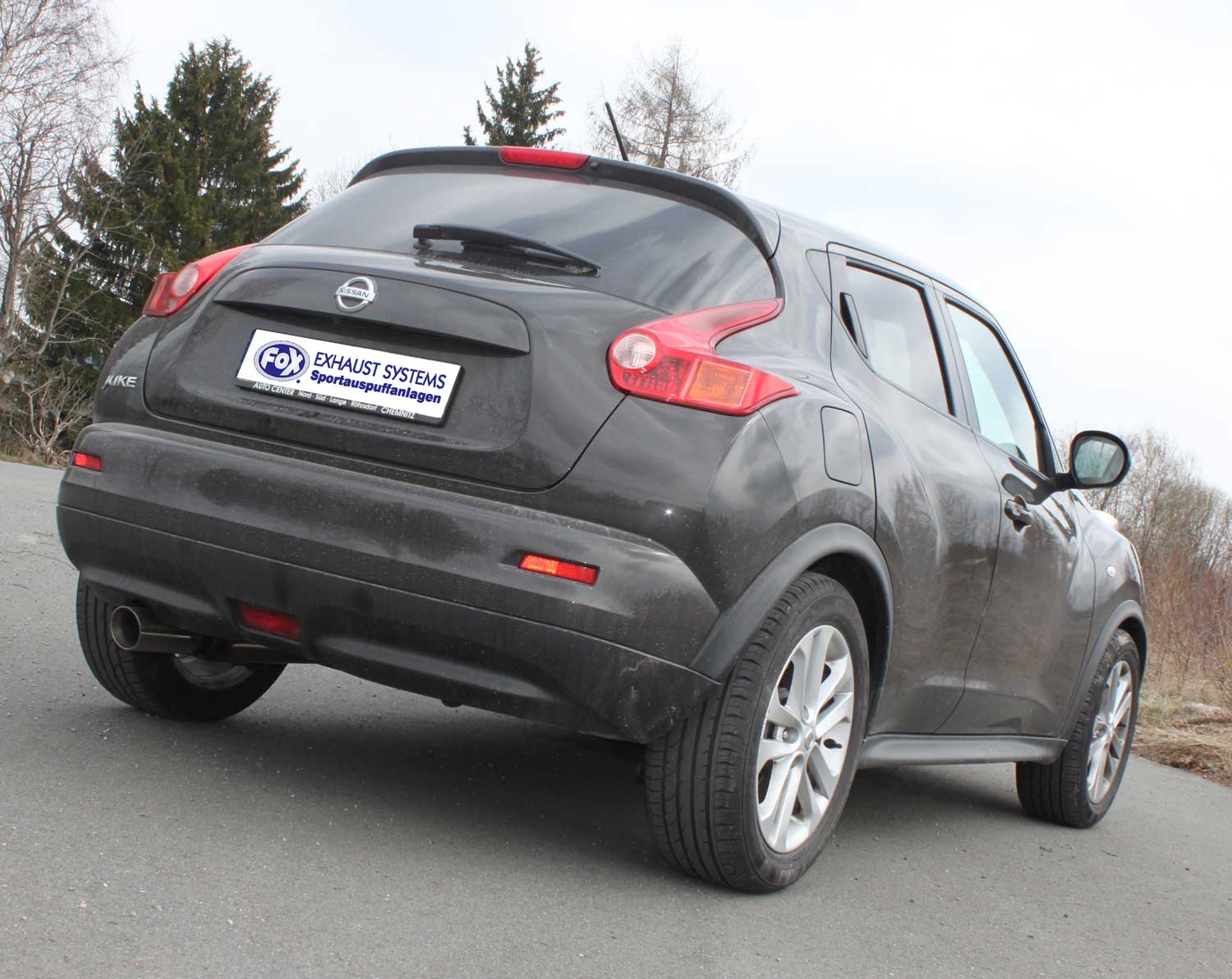 Fox passend für Nissan Juke - F15 (Frontantrieb) Endschalldämpfer - 1x90 Typ 25
