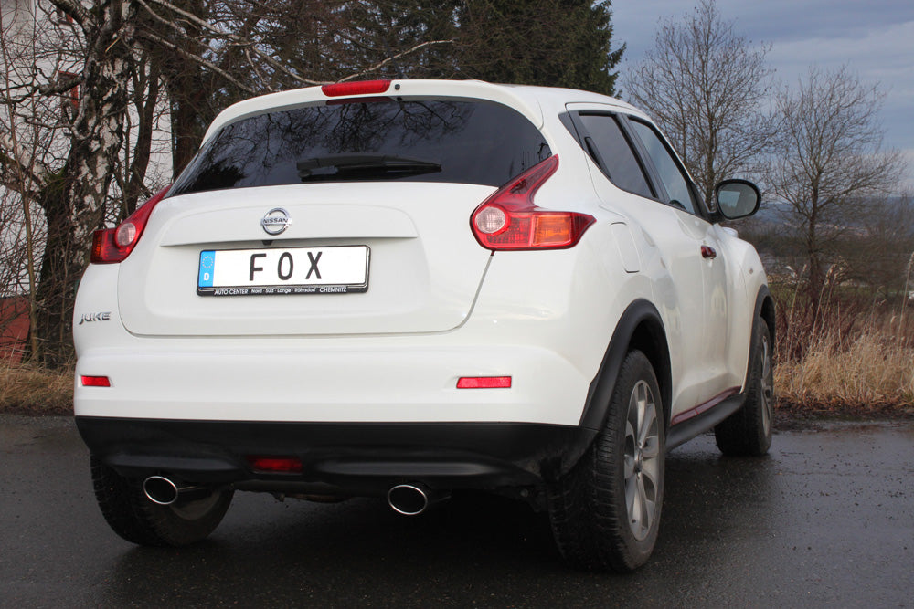 Fox passend fürNissan Juke - F15 (Allrad) Endschalldämpfer quer Ausgang rechts/links - 115x85 Typ 32 rechts/links
