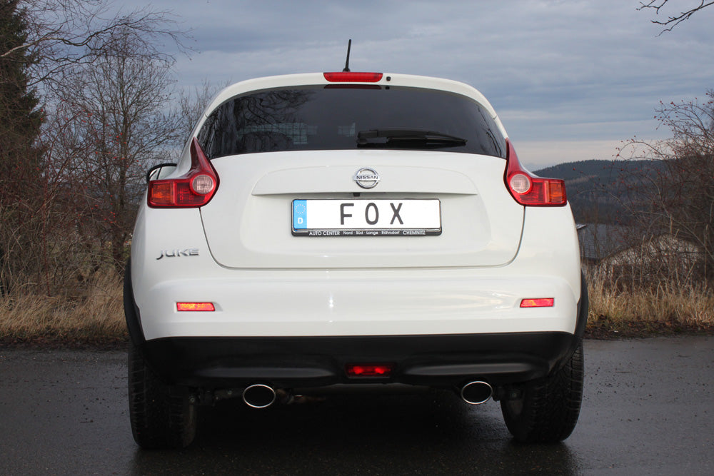 Fox passend fürNissan Juke - F15 (Allrad) Endschalldämpfer quer Ausgang rechts/links - 115x85 Typ 32 rechts/links