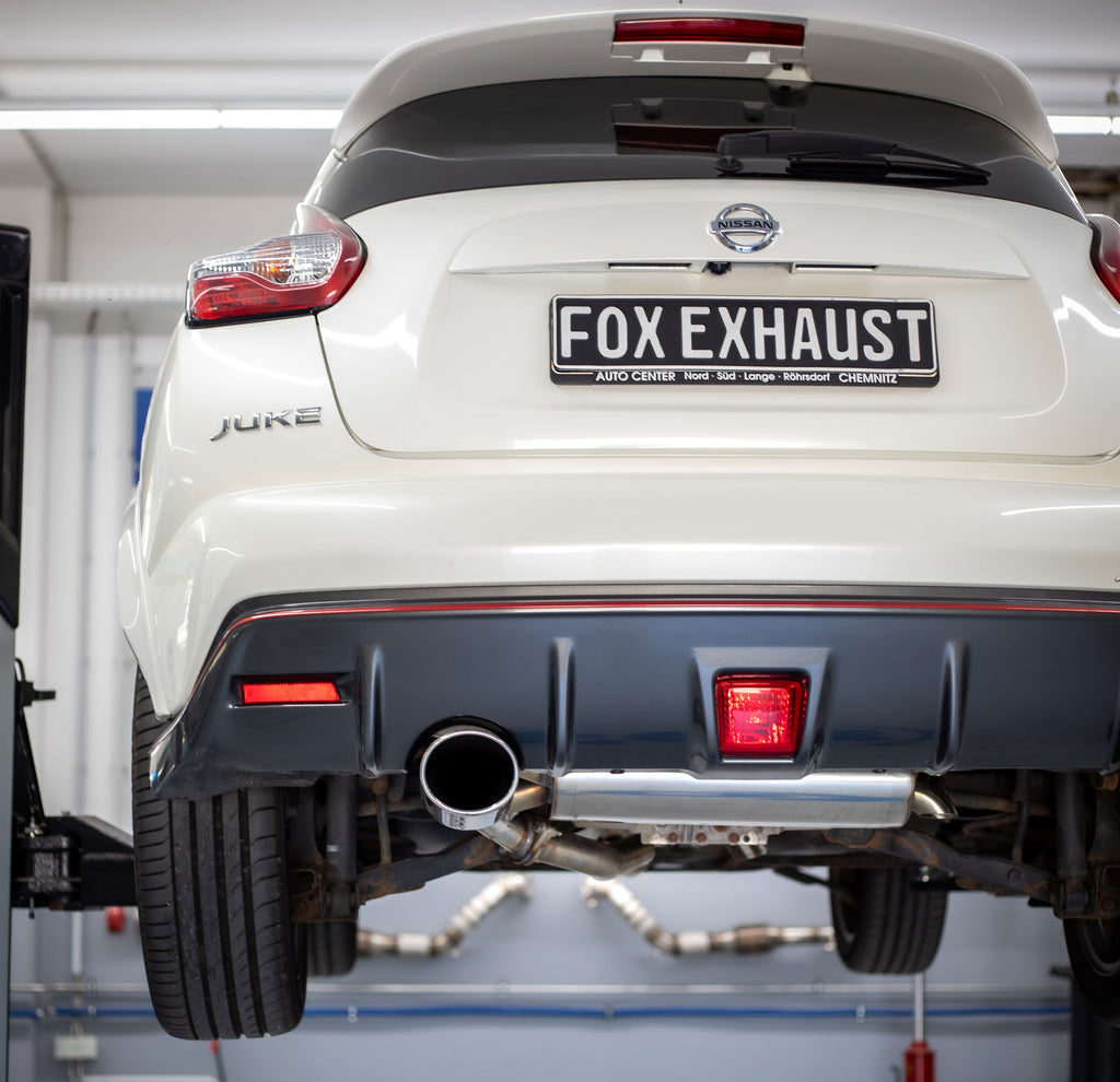 Fox passend fürNissan Juke - F15 (Allrad) Endschalldämpfer quer Ausgang rechts/links - 129x106 Typ 32 rechts/links