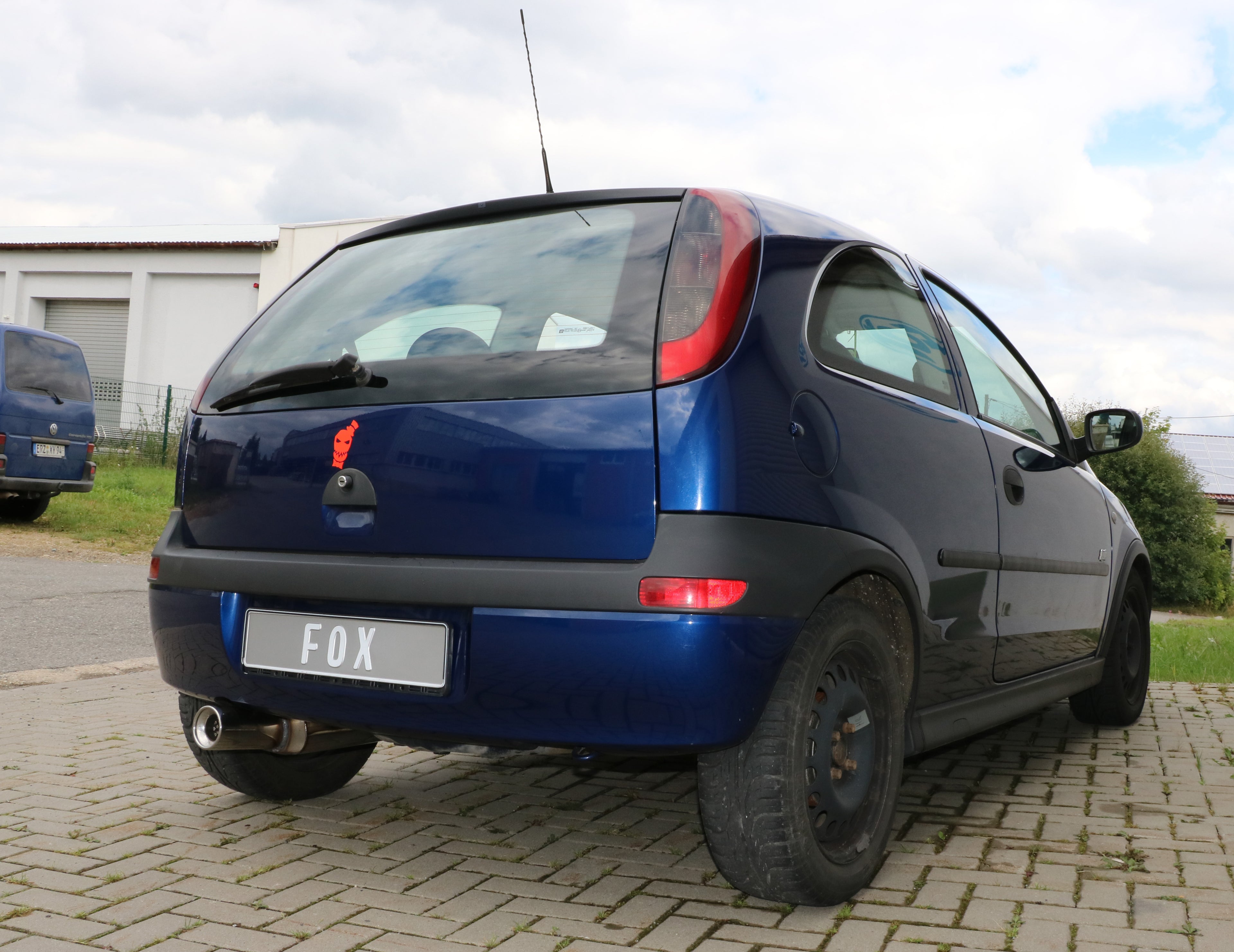 Fox passend fürOpel Corsa C Endschalldämpfer - 1x90 Typ 13
