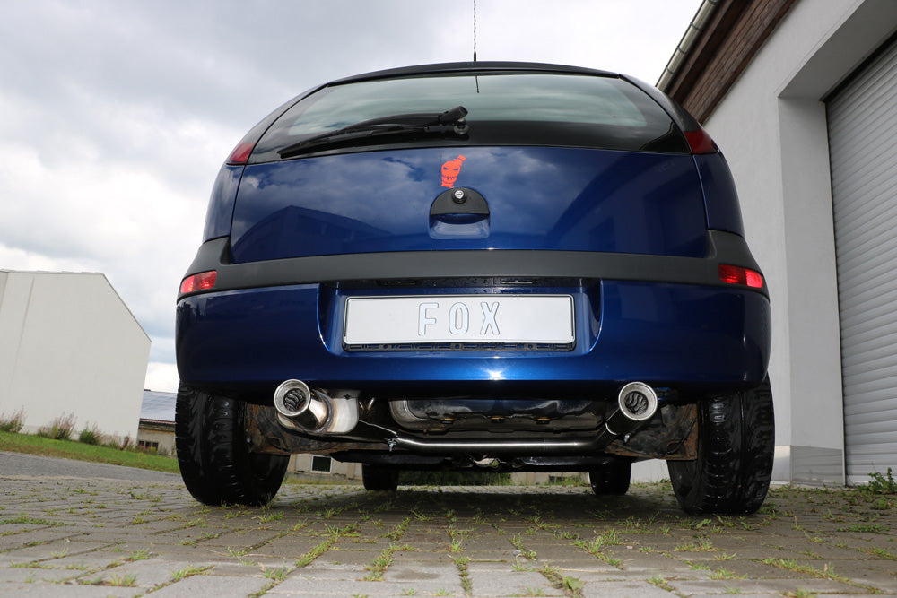 Fox passend fürOpel Corsa C Endschalldämpfer Ausgang rechts/links - 1x90 Typ 13 rechts/links