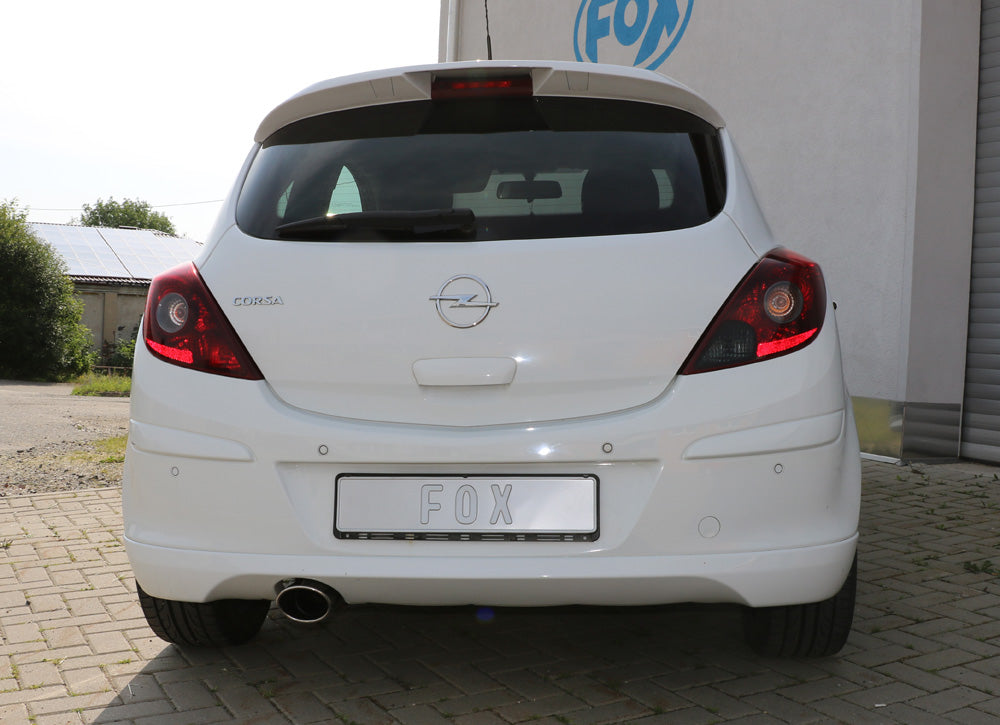 Fox passend fürOpel Corsa D - Sportheck und OPC Line Endschalldämpfer - 115x85 Typ 32
