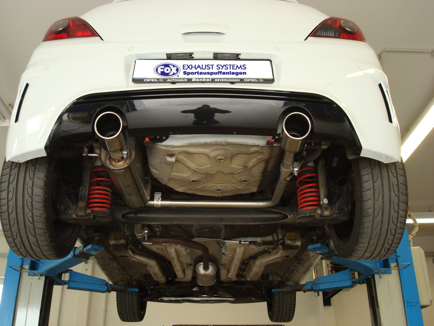 Fox passend für Opel Corsa D - NRE-Edition Stoßstange Endschalldämpfer Ausgang rechts/links - 1x100 Typ 16 rechts/links