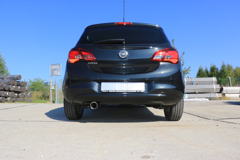 Fox passend für Opel Corsa E Endschalldämpfer - 1x100 Typ 25