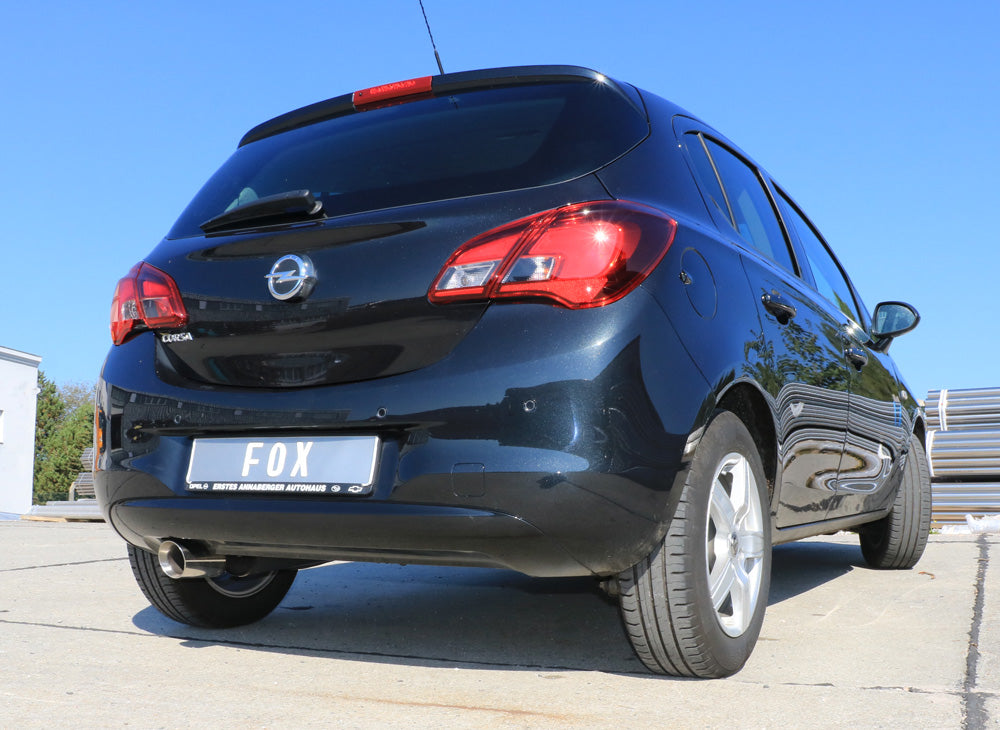 Fox passend fürOpel Corsa E Endschalldämpfer - 1x100 Typ 25