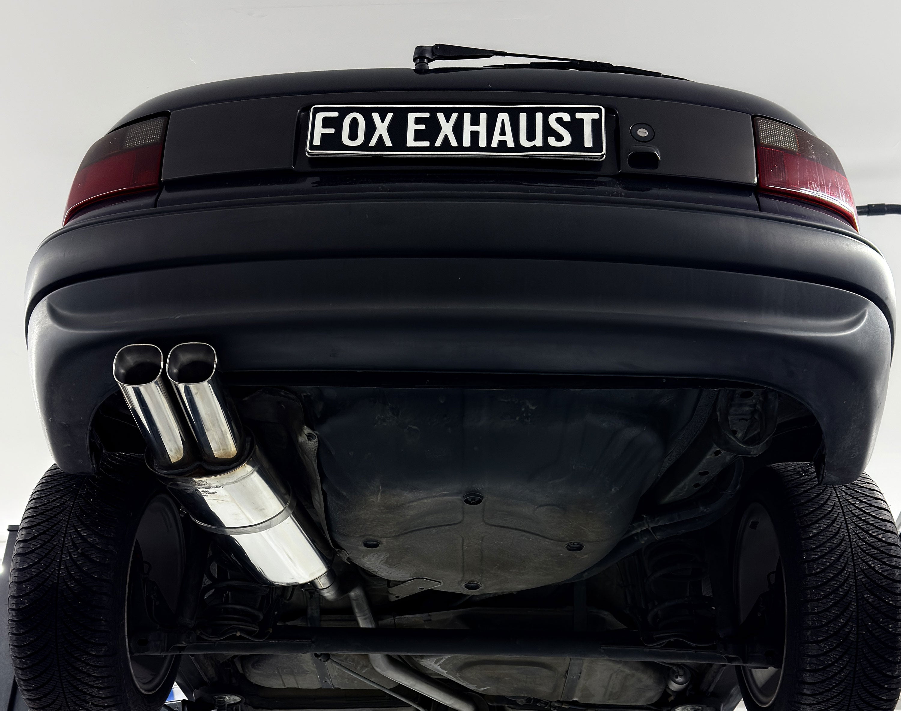 Fox passend fürOpel Astra F-CC Endschalldämpfer 1-Punkt-Aufhängung - 2x78x75 Typ 73