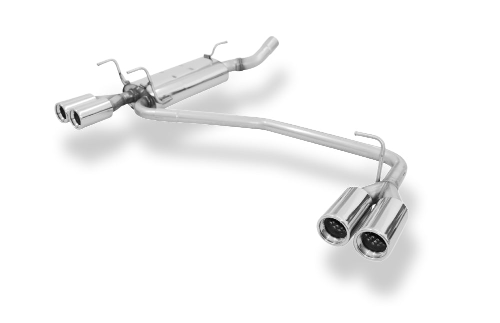 Fox passend fürOpel Astra F Caravan Endschalldämpfer rechts/links 3-Punkt Aufhängung Ø63,5mm - 2x80 Typ 13 rechts/links