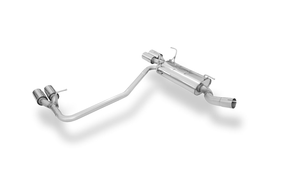 Fox passend fürOpel Astra F Caravan Endschalldämpfer rechts/links 3-Punkt Aufhängung Ø63,5mm - 2x80 Typ 13 rechts/links