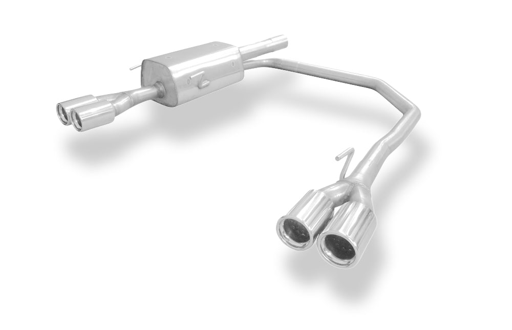 Fox passend fürOpel Astra G Coupe/ Cabrio Endschalldämpfer Ausgang rechts/links Ø63,5mm - 2x76 Typ 13 rechts/links