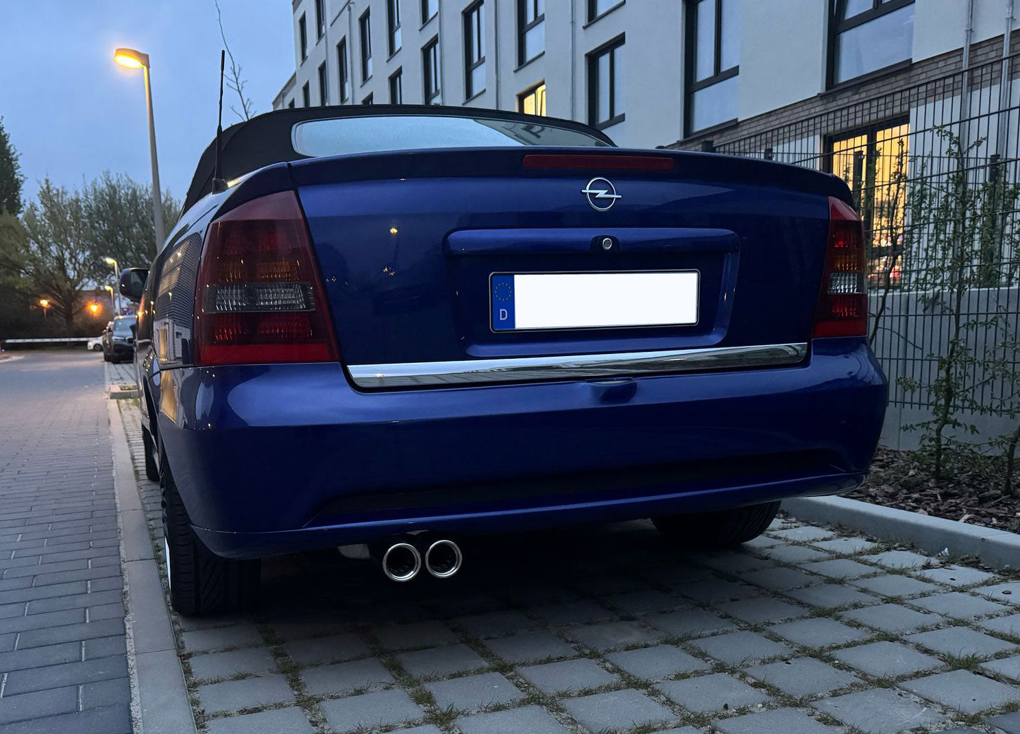 Fox passend fürOpel Astra G Coupe/ Cabrio Endschalldämpfer Ø60mm - 2x76 Typ 13