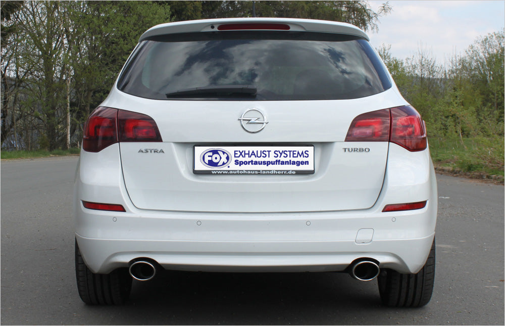 Fox passend fürOpel Astra J Sports Tourer Endschalldämpfer quer Ausgang rechts/links - 115x85 Typ 32 rechts/links