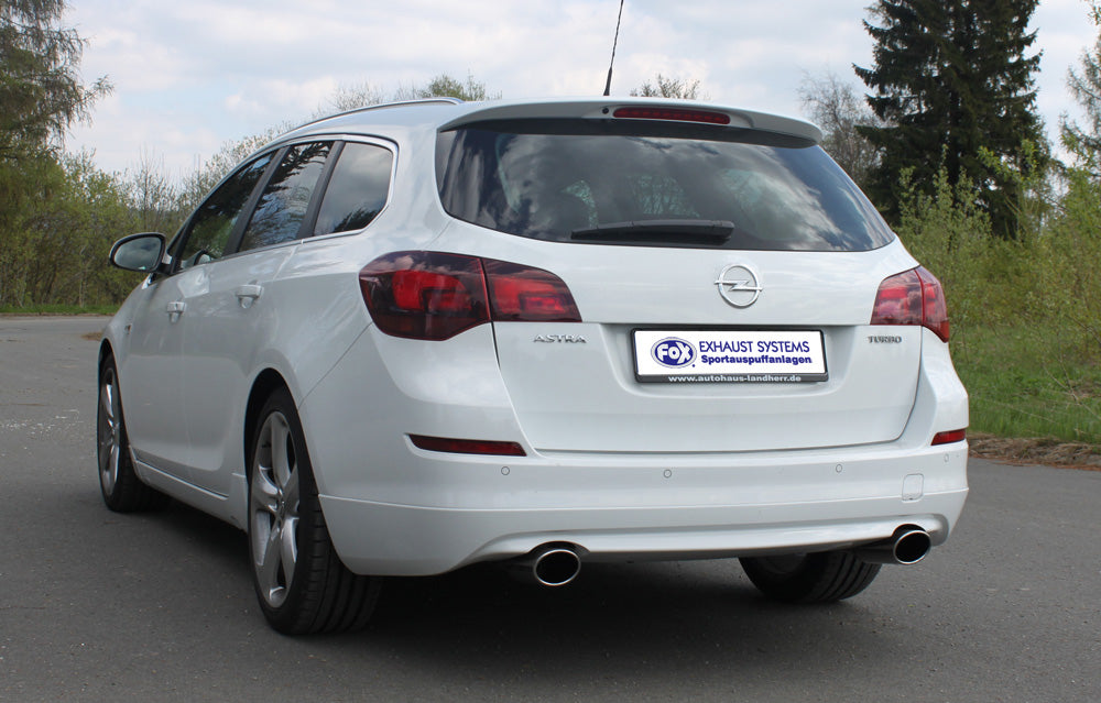 Fox passend fürOpel Astra J Sports Tourer 1,4l Endschalldämpfer quer Ausgang rechts/links - 115x85 Typ 32 rechts/links