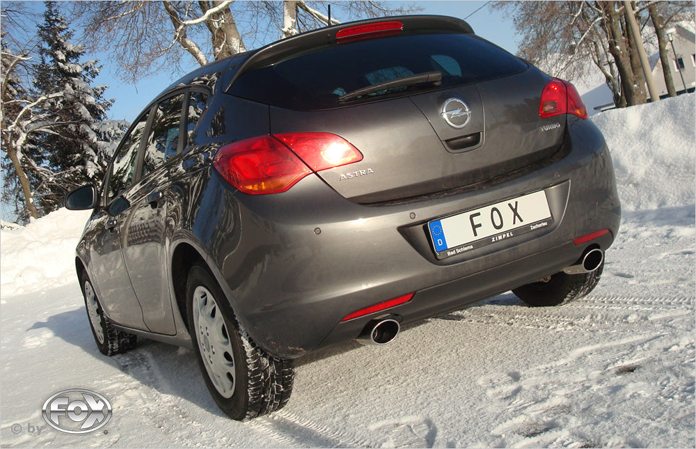 Fox passend fürOpel Astra J Limousine Endschalldämpfer quer Ausgang rechts/links - 115x85 Typ 32 rechts/links