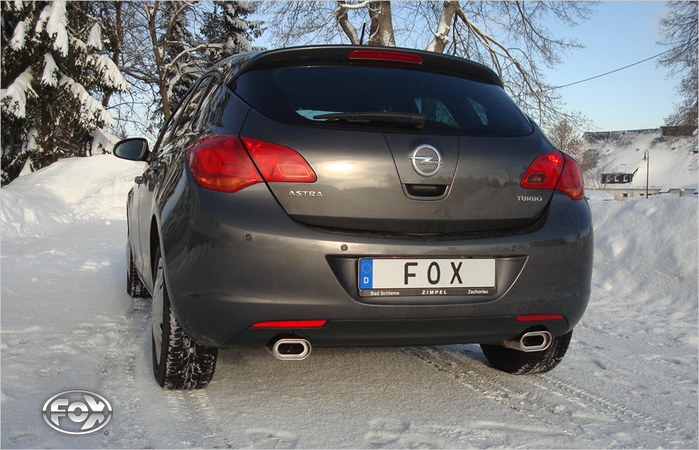 Fox passend fürOpel Astra J Limousine Endschalldämpfer quer Ausgang rechts/links - 135x80 Typ 53 rechts/links