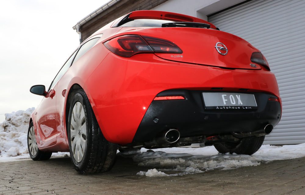 Fox passend fürOpel Astra J GTC Endschalldämpfer quer Ausgang rechts/links - 115x85 Typ 32 rechts/links