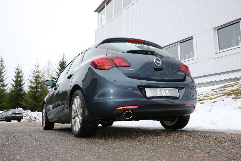 Fox passend fürOpel Astra J Limousine Endschalldämpfer quer Ausgang links - 140x90 Typ 32