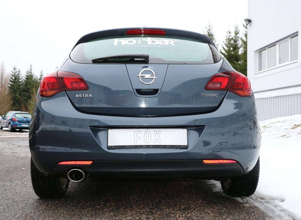 Fox passend fürOpel Astra J Limousine Endschalldämpfer quer Ausgang links - 140x90 Typ 32
