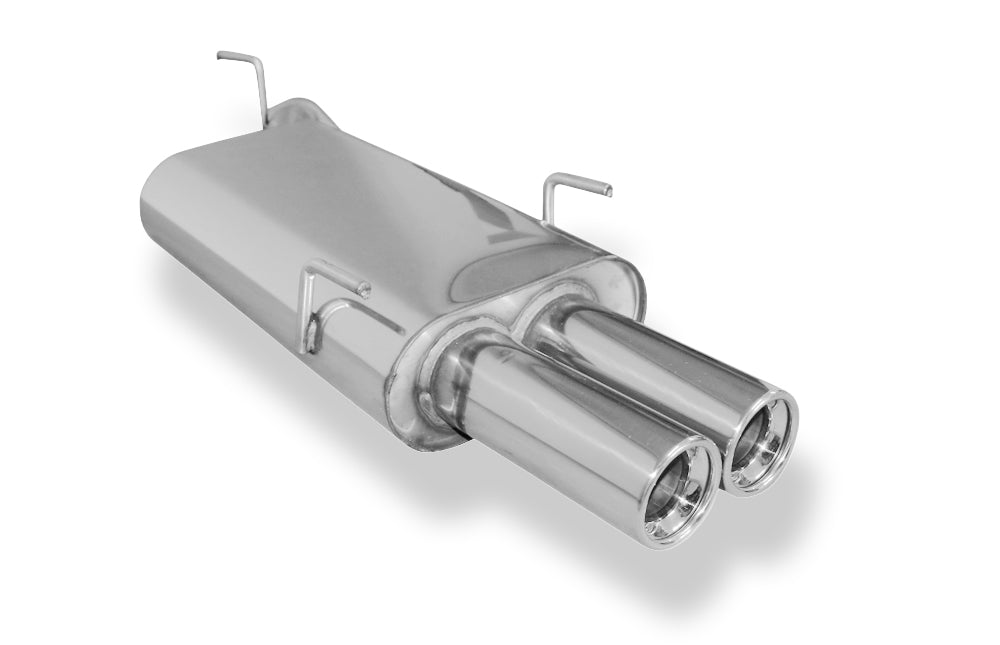 Fox passend für Opel Vectra B - Bj. ab 9/99` Endschalldämpfer Ø55mm - 2x80 Typ 13