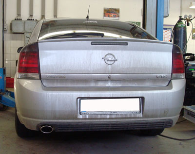 Fox passend für Opel Vectra C/ Vectra C GTS Endschalldämpfer einflutig - 1x106x71 Typ 32